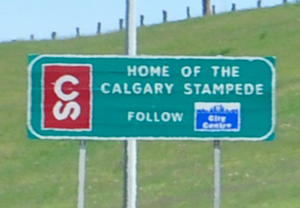 sign: Home of the Calgary Stampede