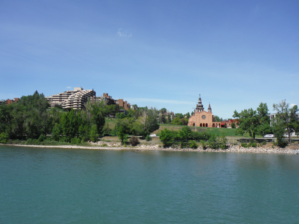 view across the Bow River