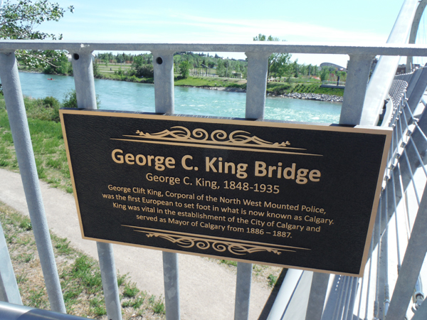 George C. King Bridge plaque