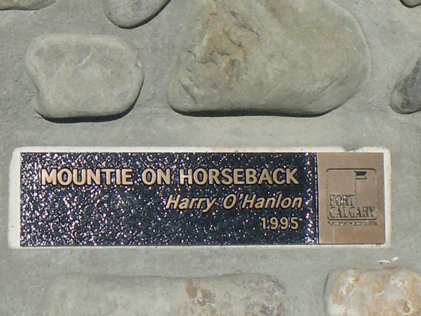 Mountie on Horseback plaque