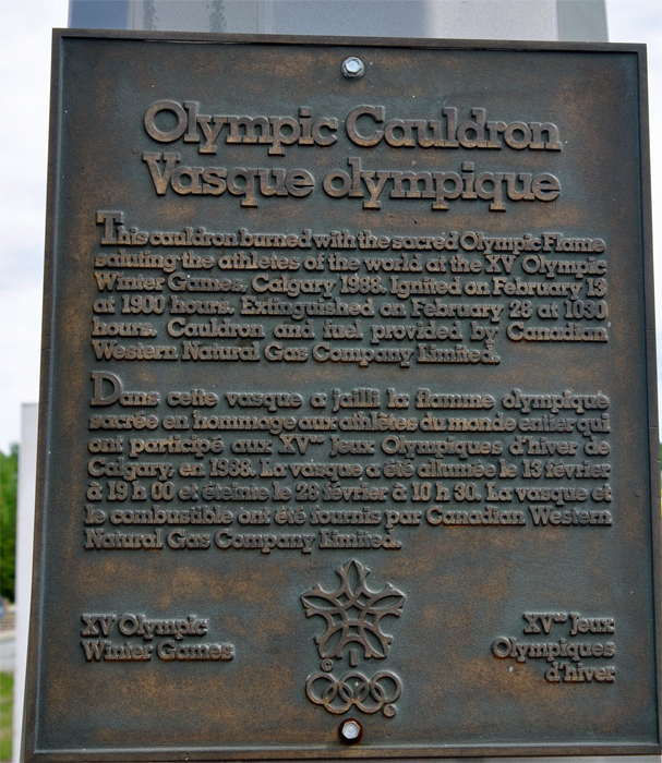sign about Olympic Cauldron