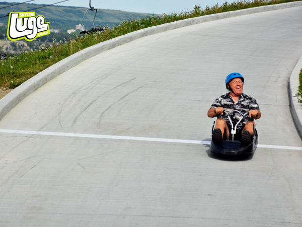 Lee Duquette on the Skyline Luge