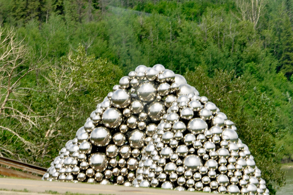 silver ball pyramid