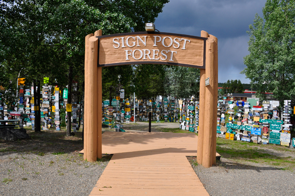Sign Post Forest entrance 2016