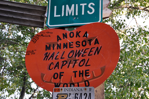 Halloween capitol of the World sign