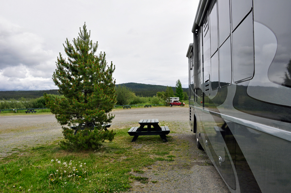 The RV of the two RV Gypsies in Teslin
