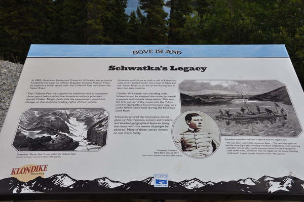 Bove Island sign - Schwatka's Legacy
