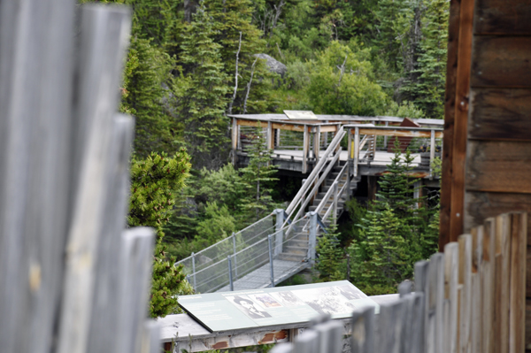 the Yukon Suspension Bridge