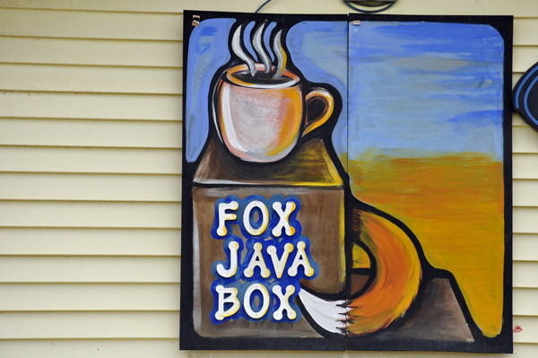 Fox Java Box - coffee shop sign