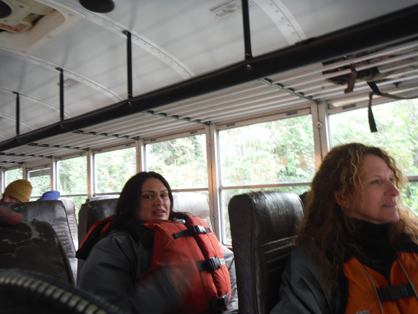 Renee and Ilse on the bus
