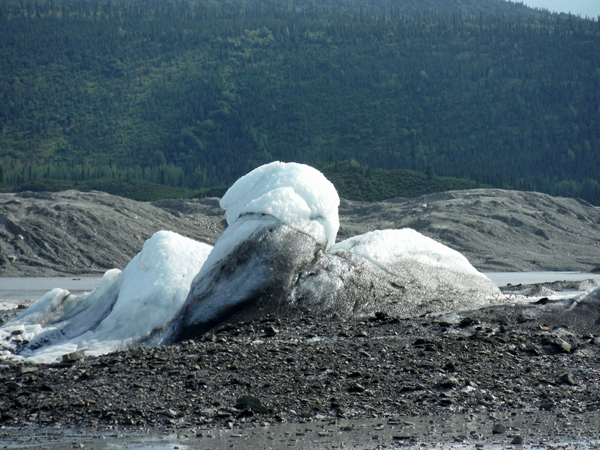 ice cream cone on the Matanuska Glacier