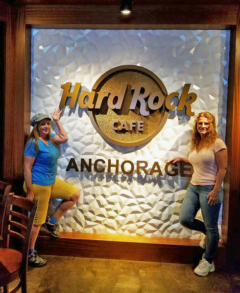 Hard Rock Cafe Anchorage sign