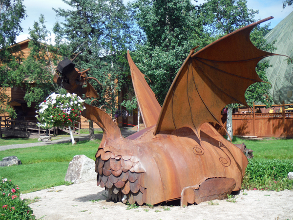 dragon art at  Chena Hot Springs