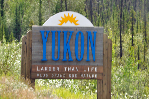 Yukon enter sign