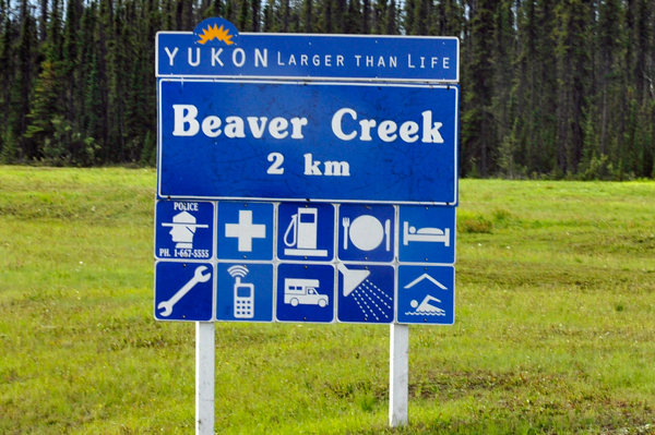 Beaver Creek Yukon sign