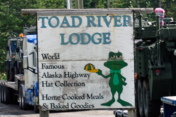 sign - toad River Lodge