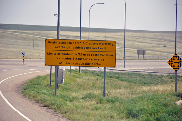 border sign
