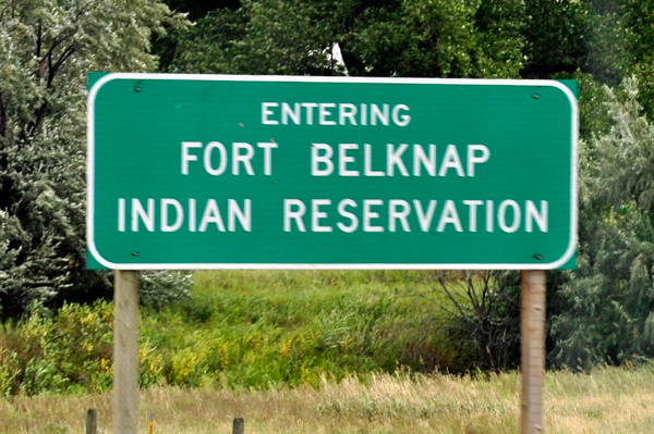 sign: Fort Belknap Indian Reservation