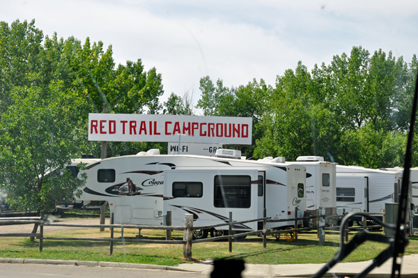 about to enter Red trail Campground