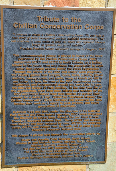 plaque Tribute to the Civilian Conservation Corps