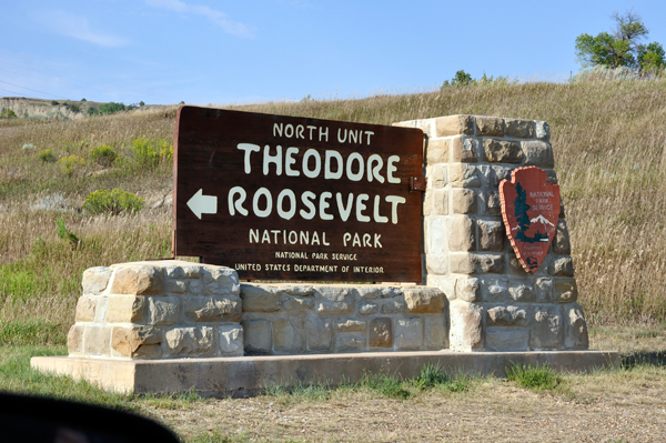 Theodore Roosevelt National Park North Unti sign