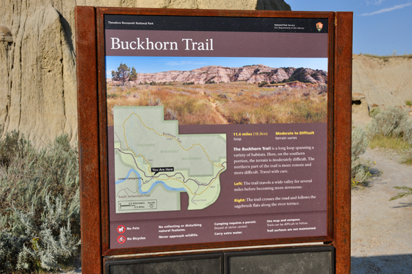 Buckhorn Trail sign