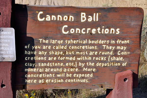 sign: Cannon Ball Concretions