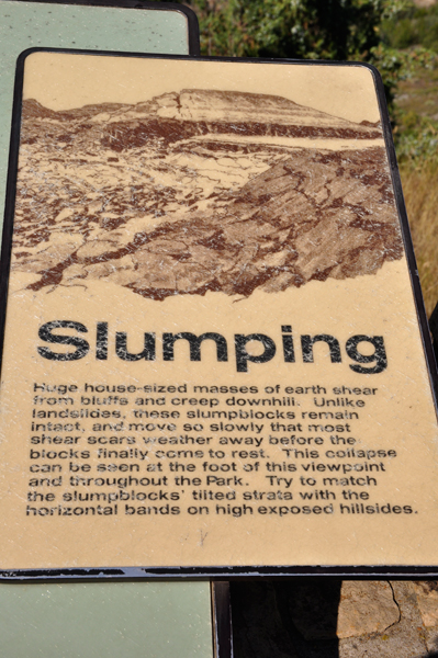 sign about slumping