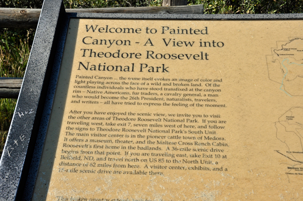 sign: Welcome to Painted Canyon