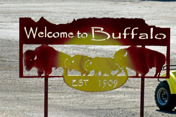 Welcome to Buffalo sign