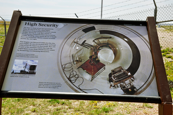High  Security sign at Delta-09