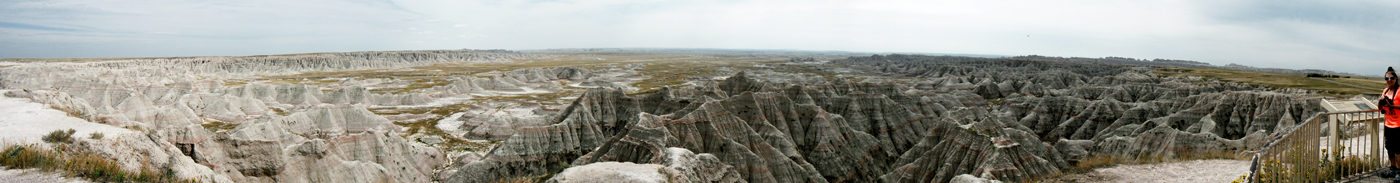panorama of the Badlands