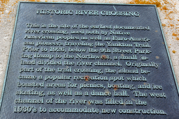Historic River Crossing site marker