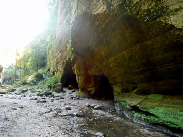 caves near Cascade Falls