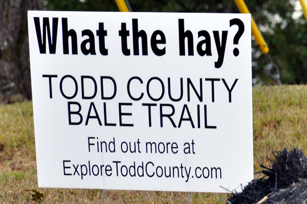 Todd County Bale Trail sign