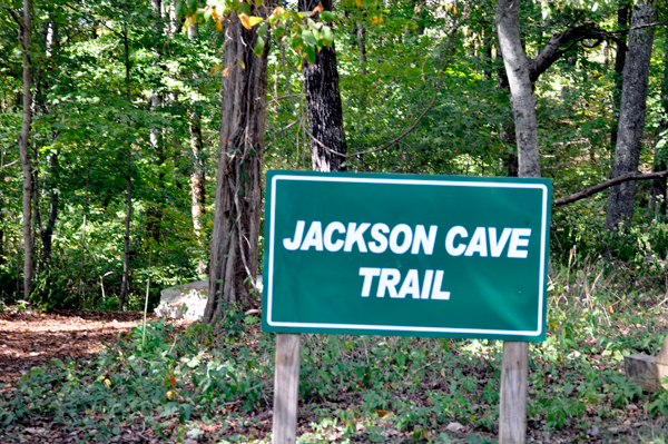 sign: Jackson Cave Trail