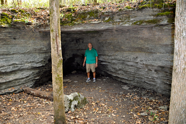 a small shelter cave