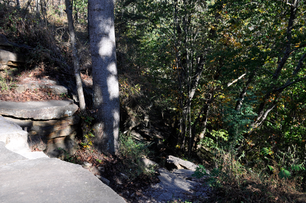 beginning of the trail down to Ozone Falls