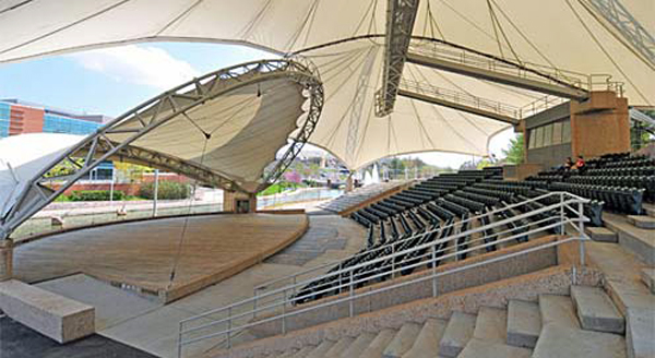 inside the The Tennessee Amphitheater