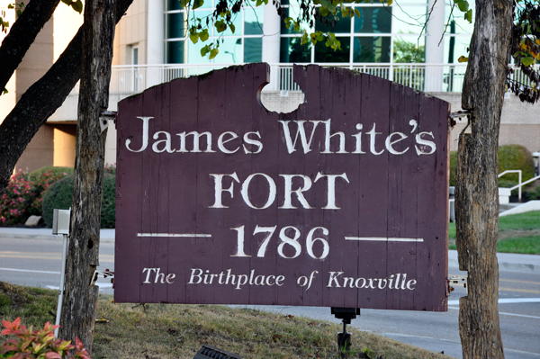 sign: James White's Fort