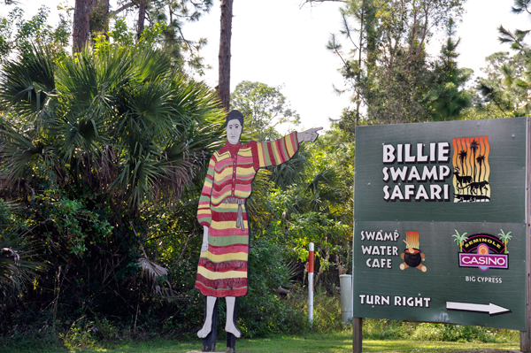 sign: Billie Swamp Safari