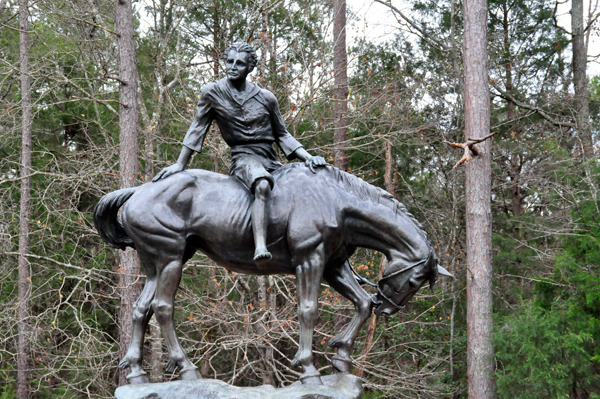 statue called Andrew Jackson A Boy of The Waxhaws