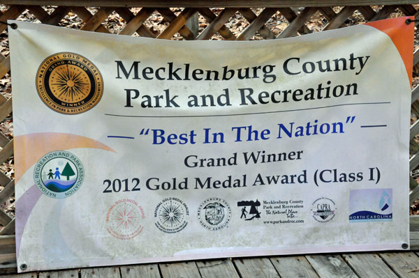 Mecklenburg County Park and Recreation award banner 2012