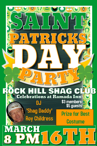 St. Patrick's Day party notice