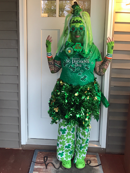 Karen Duquette's St. Patrick's costume