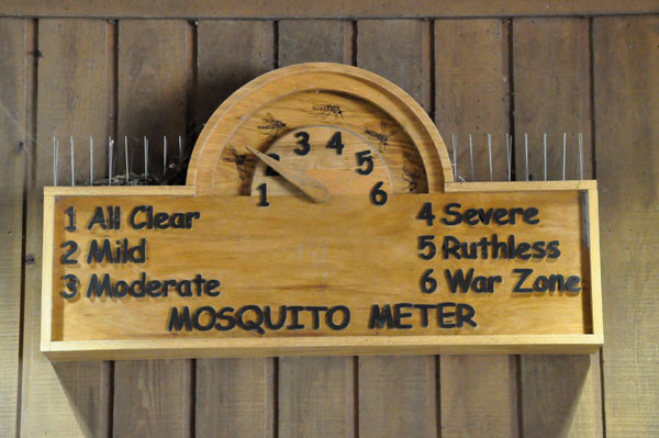 Mosquito Meter at the Harry Hampton Visitor Center