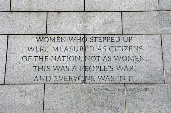 quote about women  in service