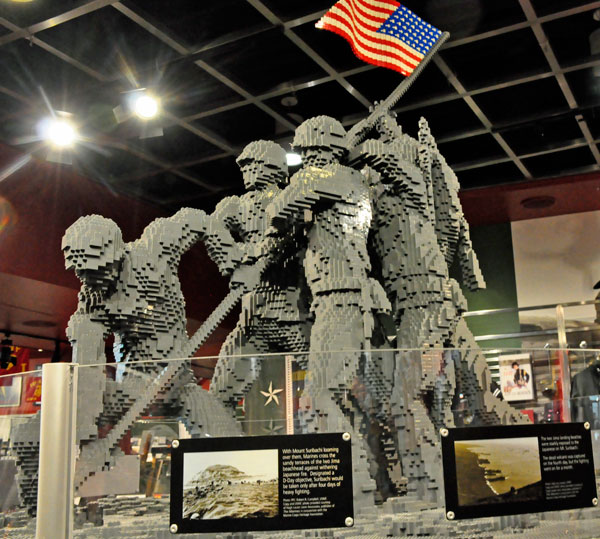 Iwo Jima lego display