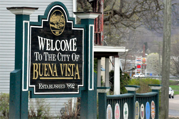 Welcome to Buena Vista sign