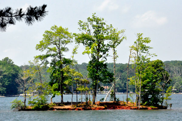 island at Lake Norman